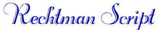 Rechtman Script フォント
